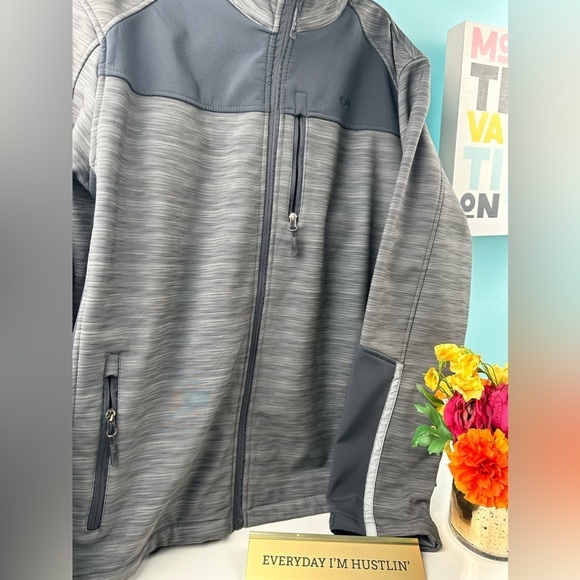 CB mens jacket, gray tones, size large, great condition - Picture 1 of 12